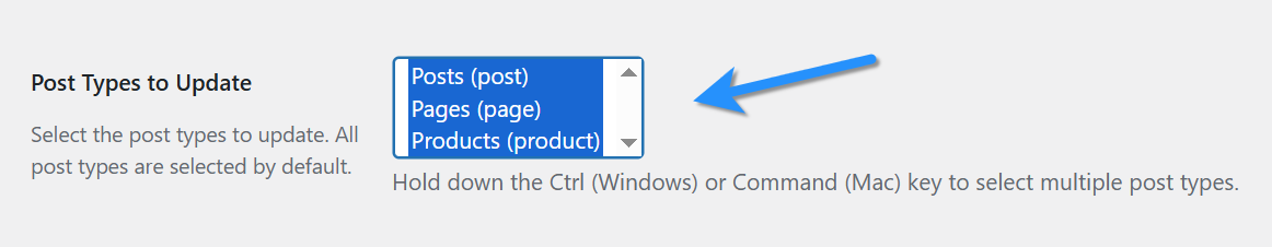 Select Post Types To Update In Image Attributes Pro