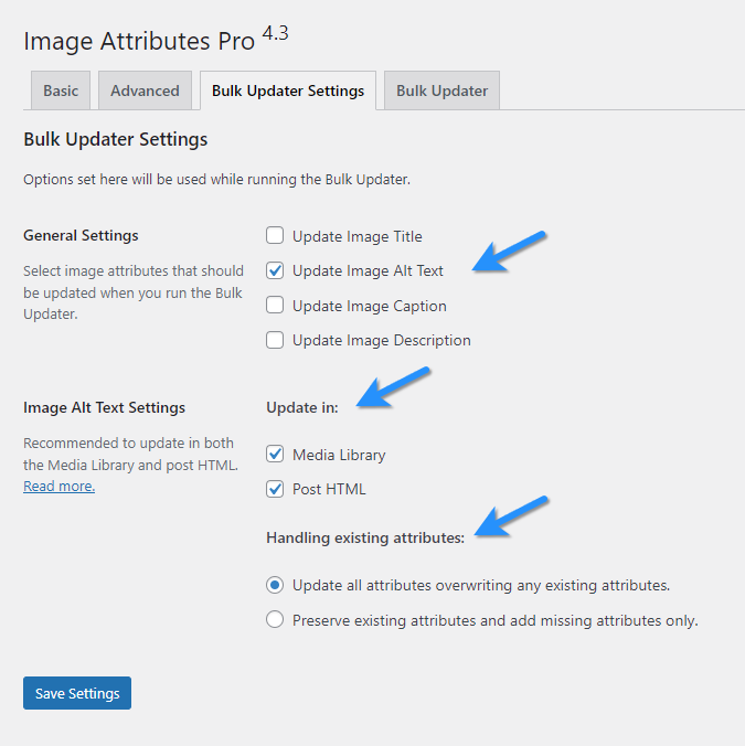 Configure Bulk Updater To Copy Image Description To Alt Text