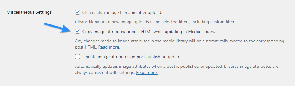 Copy Image Attributes To Post Html While Updating The Media Library